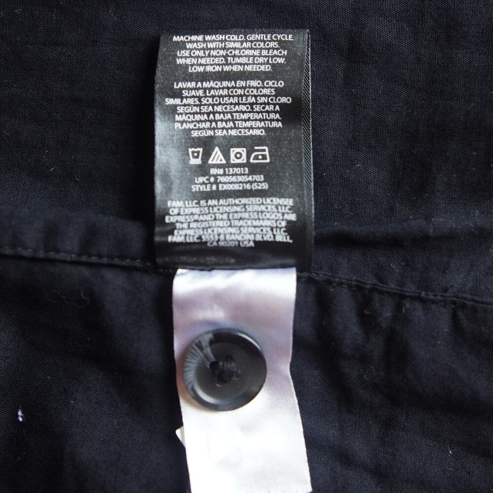 Express Black Linen Blend Vest NWT Size L Minimalist Officecore - Picture 7 of 9